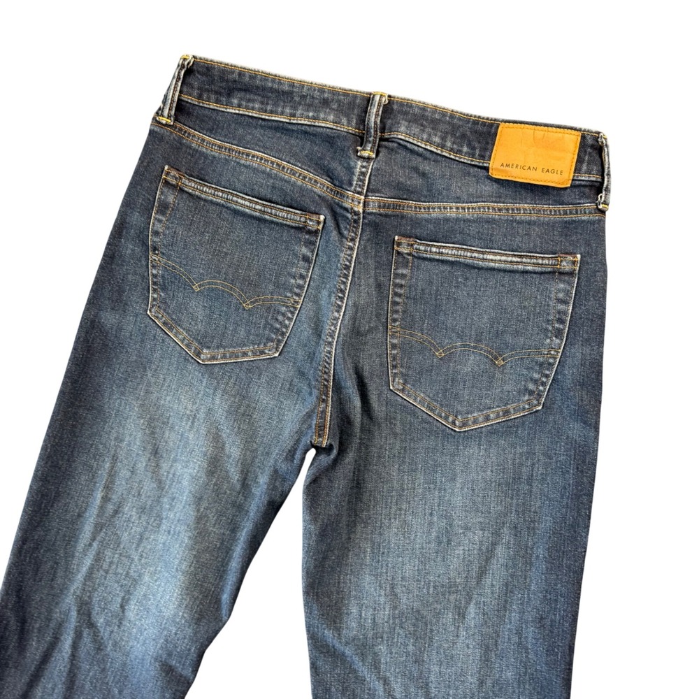 American Eagle Airflex+ Straight Jeans 31x30‎ Y2K Skater Denim